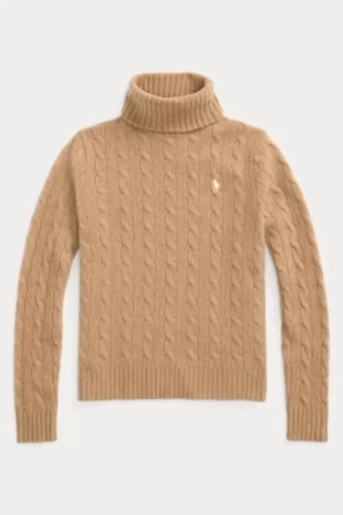 MAGLIA DOLCEVITA IN LANA-CASHMERE A TRECCE