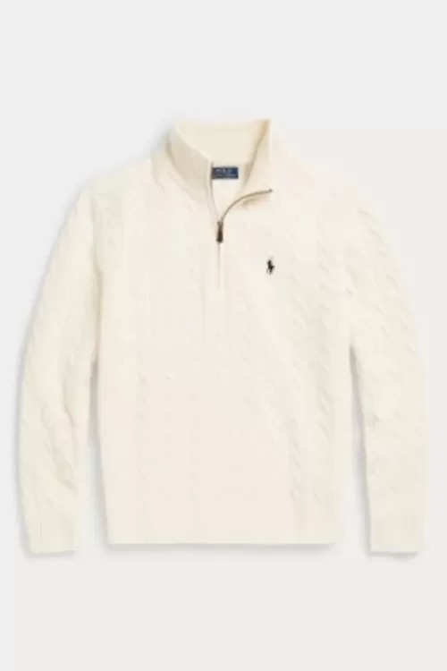 Maglia in lana e cashmere a trecce