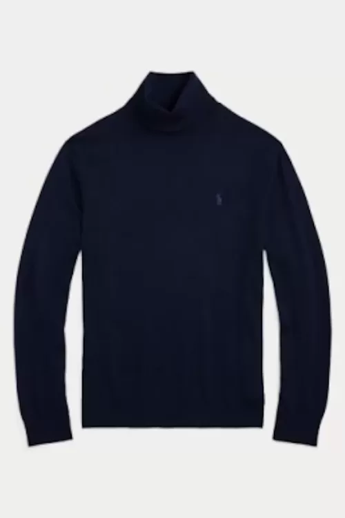 Maglia dolcevita in lana lavabile