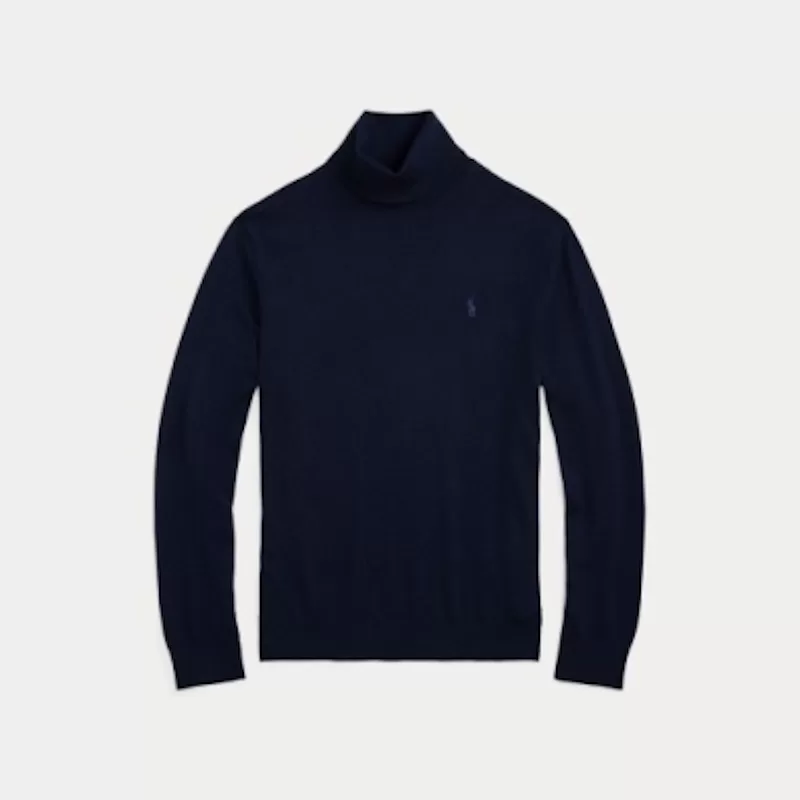 Maglia dolcevita in lana lavabile