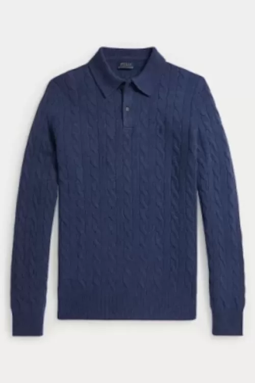 Maglia in lana e cashmere a trecce