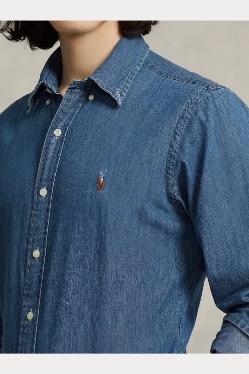 Polo Ralph Lauren – Camicia In Denim Custom Fit