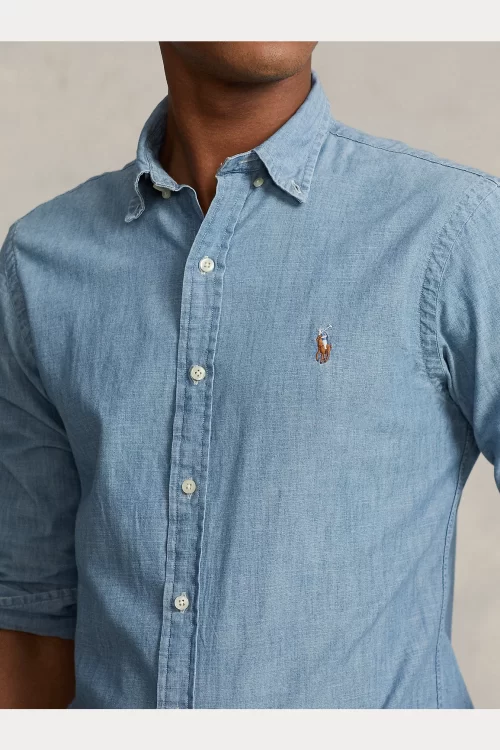 Polo Ralph Lauren – Camicia In Chambray Slim Fit