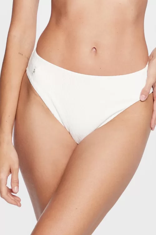 Polo Ralph Lauren – Slip Da Bikini a Vita Bassa Punto Smock