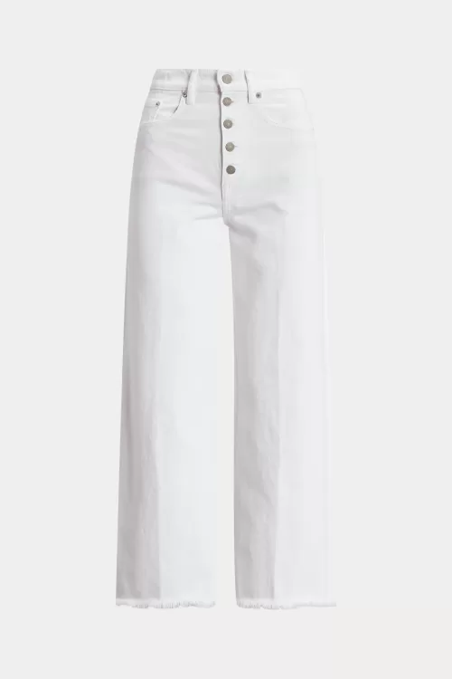 Polo Ralph Lauren – Jeans Corti a Vita Alta e Gamba Larga