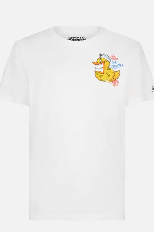 MC2 Saint Barth – T-Shirt Con Stampa Papera Crypto