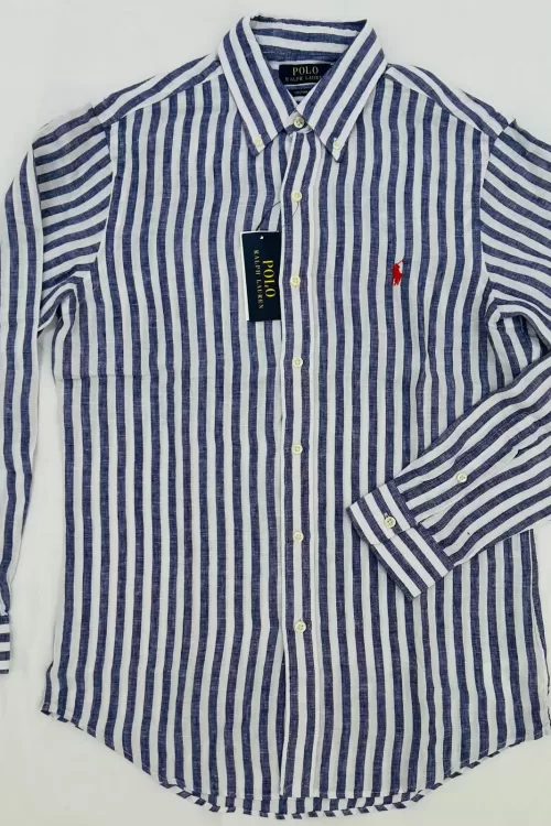 Polo Ralph Lauren – Camicia In Lino a Righe