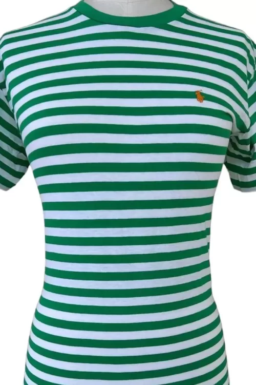 Polo Ralph Lauren – T-Shirt a Righe In Cotone Biologico