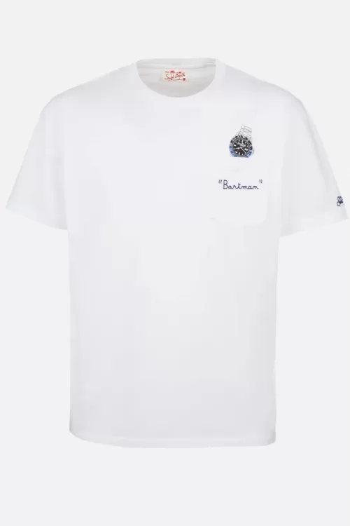 MC2 Saint Barth – T-Shirt Austin Con Stampa Orologio