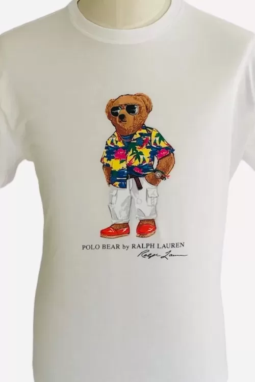 Polo Ralph Lauren – T-Shirt Bear In Cotone Jersey