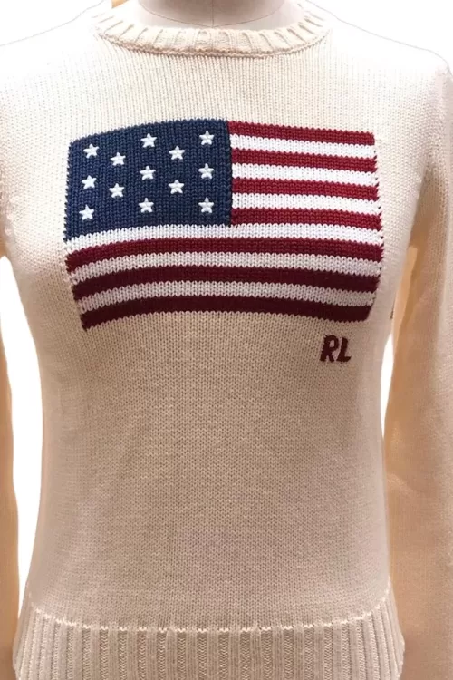 Polo Ralph Lauren – Maglia In Cotone Con Bandiera